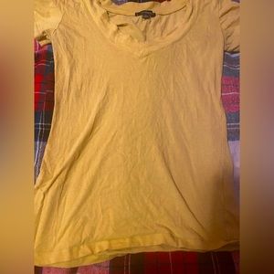 Tiny Hole, Ambiance Women's Latte V-Neck Short Sleeve T-Shirt,